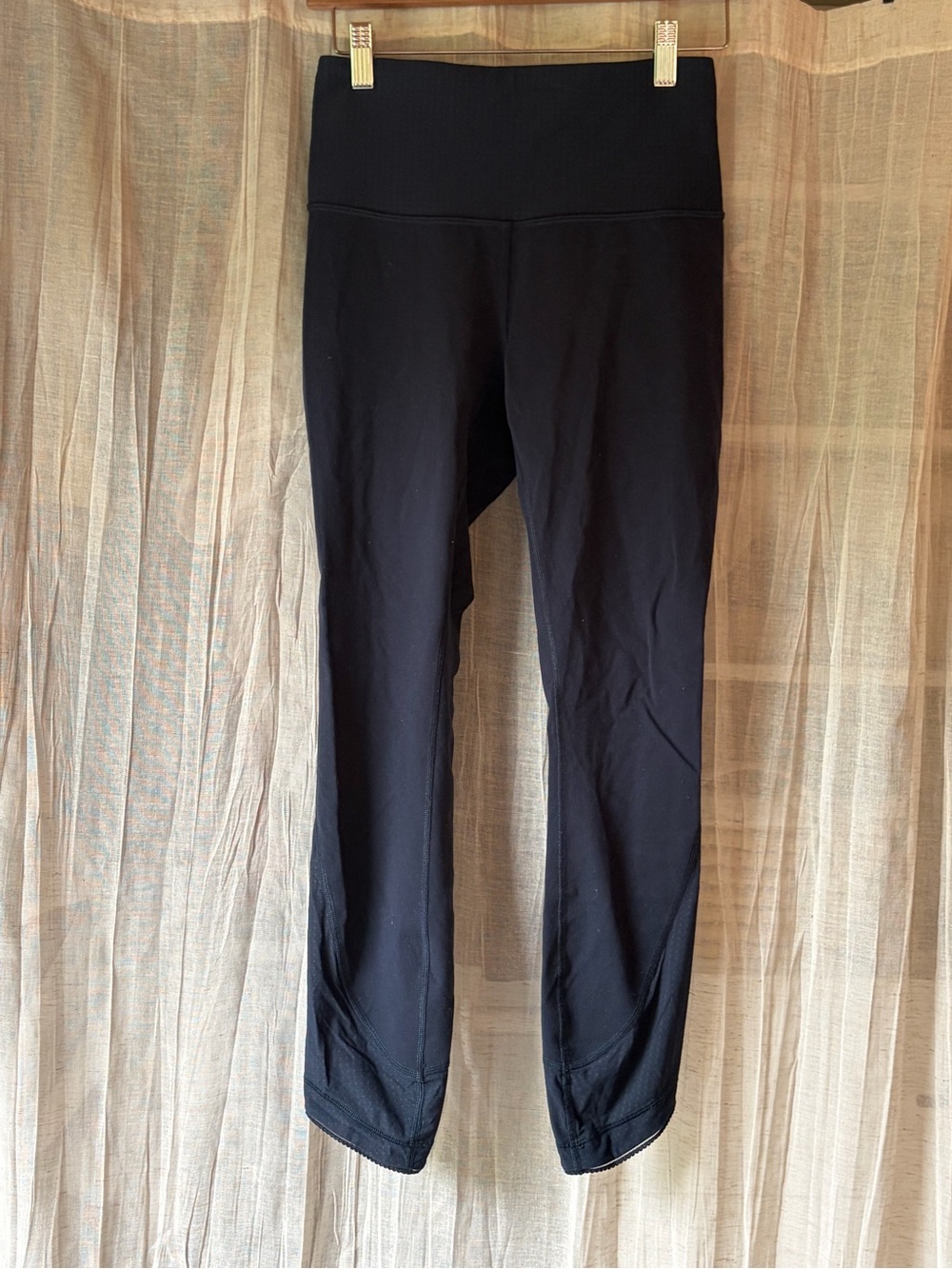 Lululemon Navy High Rise Full Length Reflective Leggings Size 6